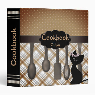 Recipe book, yellow binder