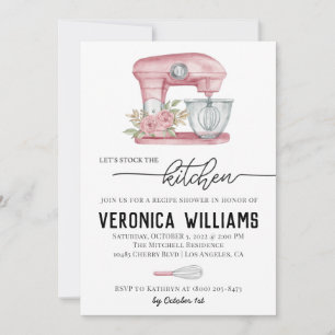 Recipe Bridal Shower Invitation