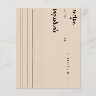 Recipe Card