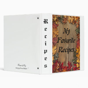 Recipe Collection Binder