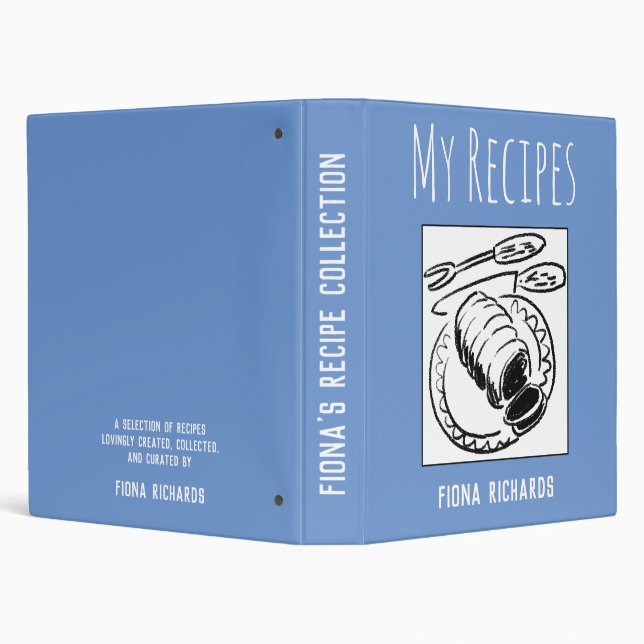 Recipe Collection, Meat Illustration & Name Binder (Background)