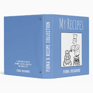 Recipe Collection with Owner's Name Binder