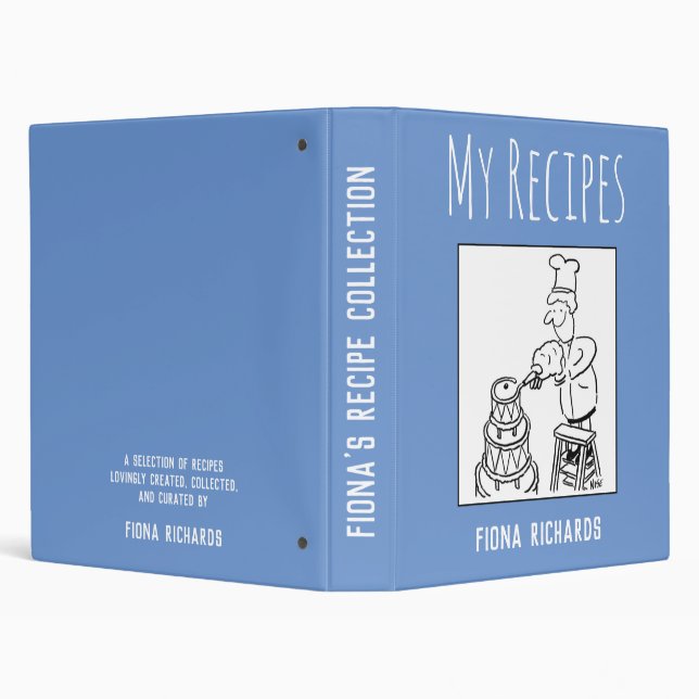 Recipe Collection with Owner's Name Binder (Background)