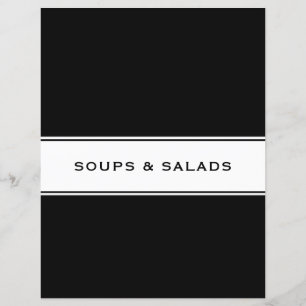 Recipe Cookbook Chapter Divider Soups & Salads