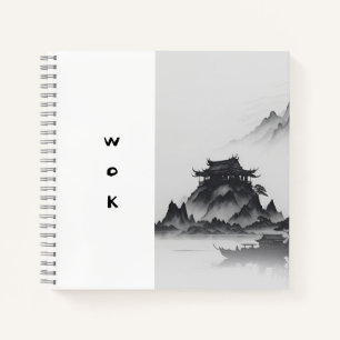 Recipe Cookbook Wok Notebook