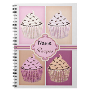 Recipe Cupcake Note Book