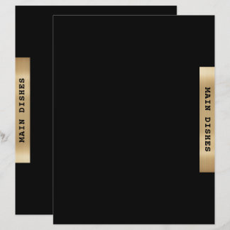 Recipe Divider | Main Dishes | Black Gold
