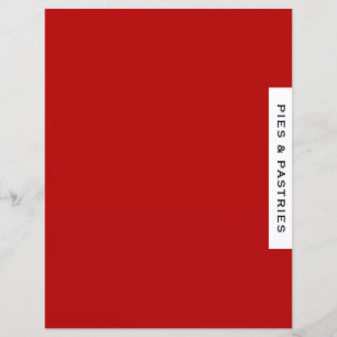 Recipe Divider   Pie & Pastry   Red Black & White