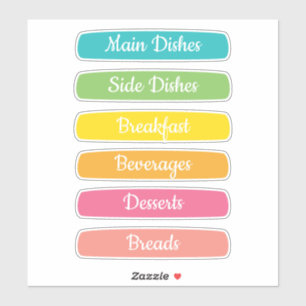 Recipe Dividers Personalized