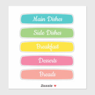Recipe Dividers Personalized