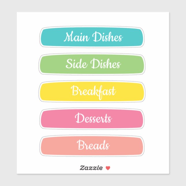 Recipe Dividers Personalized (Sheet)
