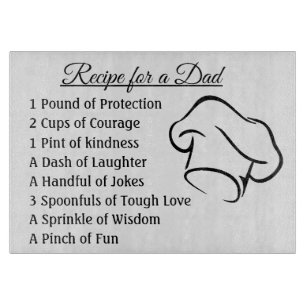 Recipe For a Dad Cutting Board