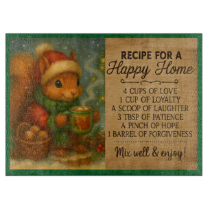 Recipe for a Happy Home – Cute Baby Squirrel Cutting Board