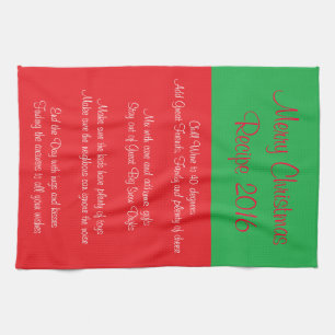 Recipe for a Merry Christmas 2016 Kitchen Towel