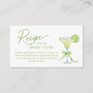 Recipe for the Bride to Be Enclosure Card