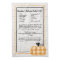 Recipe keepsake autumn plaid orange pumpkin white 