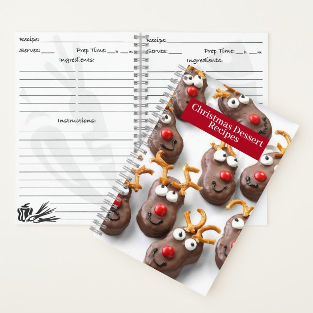 Recipe Notebook - Christmas Desserts Recipes (Inside)