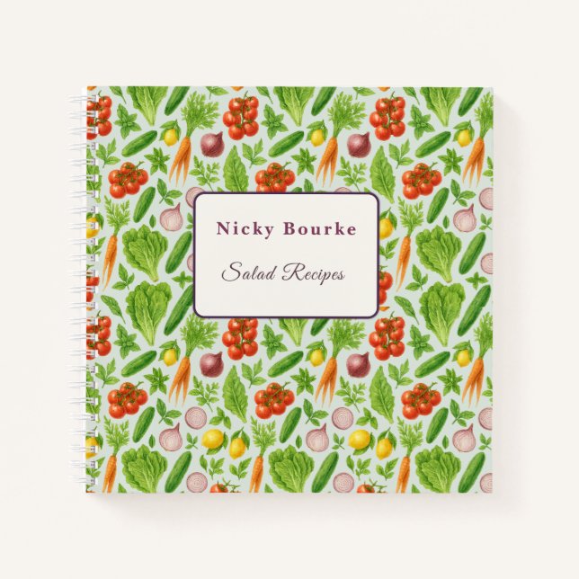 Recipe Notebook | Soft Sage Kitchen Garden (Front)