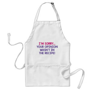 Recipe Opinion Standard Apron
