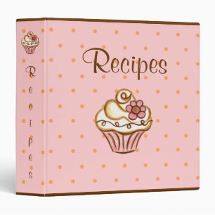 Recipe Organizer Dessert Cupcake Binder