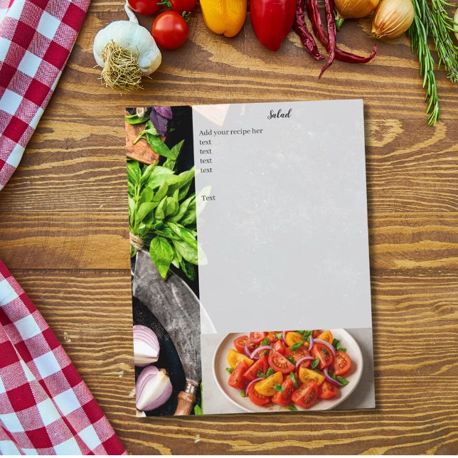 Recipe photo cookbook page insert (Créateur téléchargé)