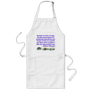 Recipe Quote Long Apron