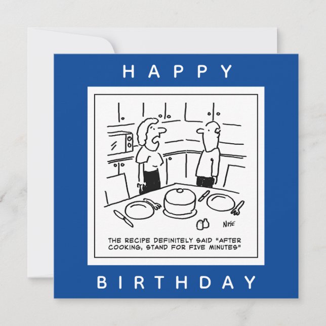 Recipe Said Stand After Cooking Cartoon Card (Front)