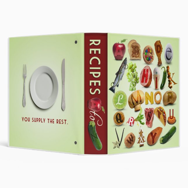 Recipes A to Z Binder (Background)