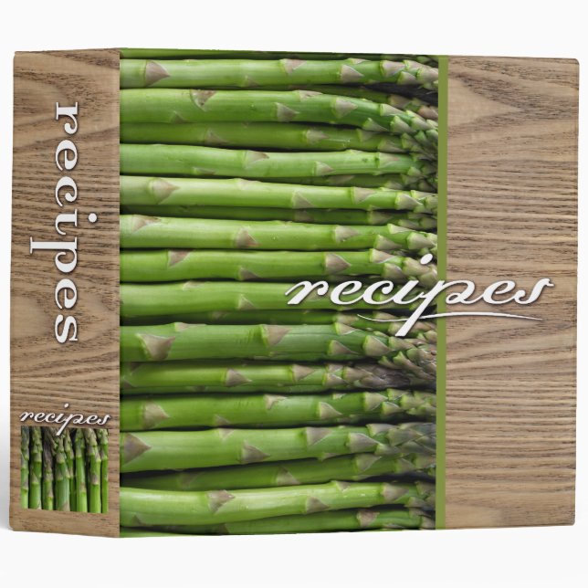 recipes (asparagus) binder (Front/Spine)