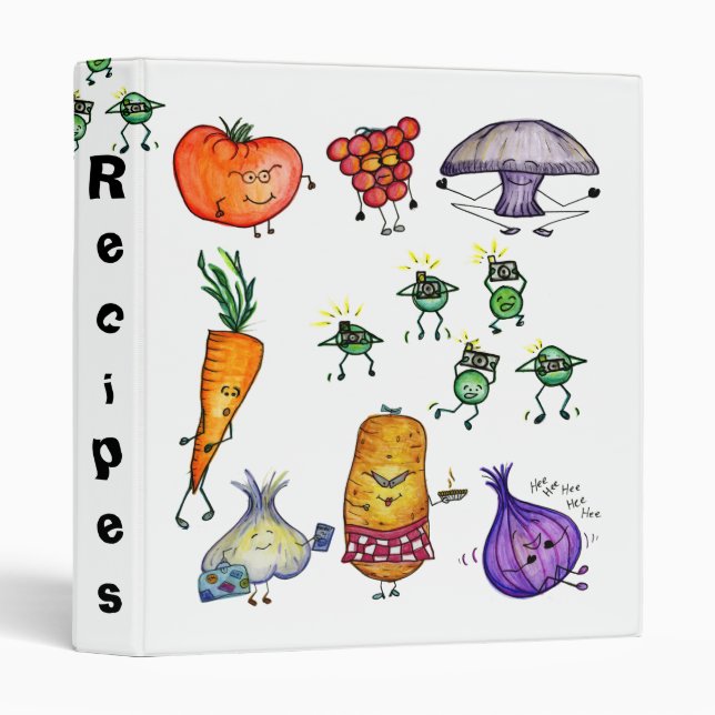 recipes binder, lunchbox bunch binder (Front/Spine)