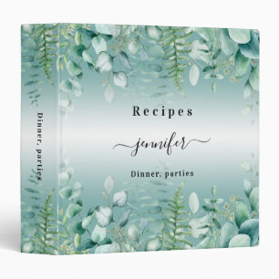 Recipes eucalyptus greenry woodland name binder