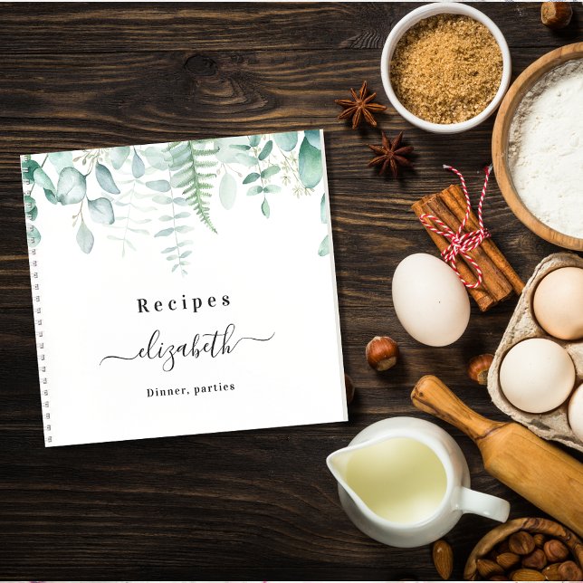 Recipes eucalyptus greenry woodland name  notebook (Creator Uploaded)
