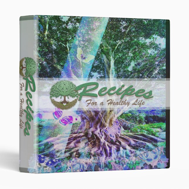 Recipes for Life Cookbook, Scrapbook... Binder (Front/Spine)