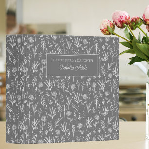 Recipes for My Daughter Simple White Twigs Recipe Binder