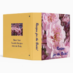 Recipes for the Bride binders Blossoms Weddings