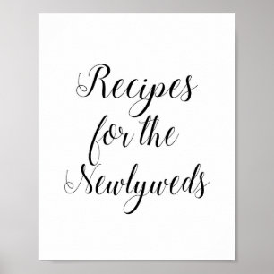 Recipes for the Newlyweds Shower Sign - Alejandra