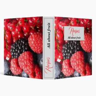 Recipes fresh summer berries photo with text binder