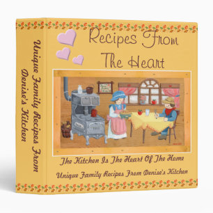 Recipes From The Heart 1.5 inch Recipe Binder