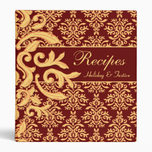 Recipes Holidays & Special Occasions Gilded Damask Binder