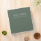 Recipes | Minimalist Elegant Forest Green