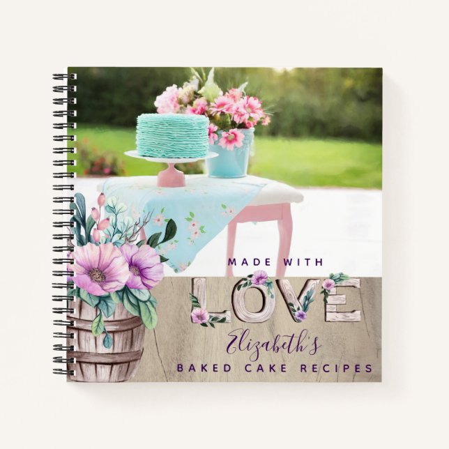 RECIPES - Personalized For Newlyweds Grandma Mom Notebook (Front)