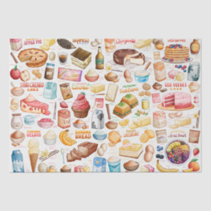 Recipes tissue paper