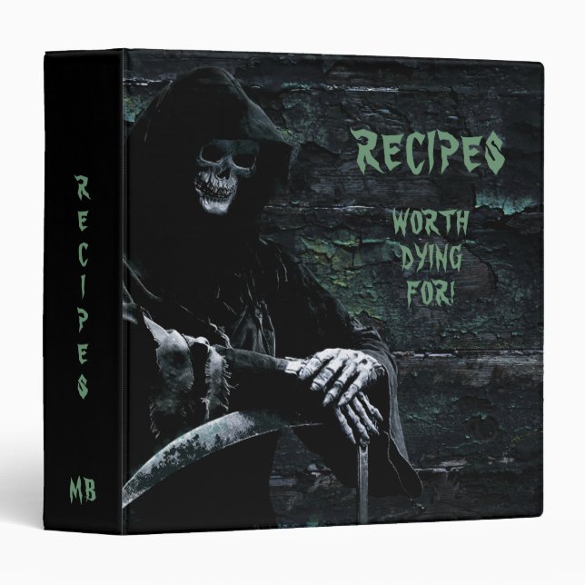 Recipes Worth Dying For Grim Reaper Binder (Front/Spine)