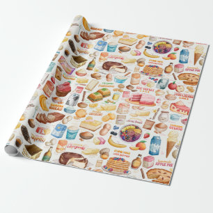 Recipes Wrapping Paper