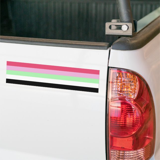 Recipromantic Pride Bumper Sticker (On Truck)