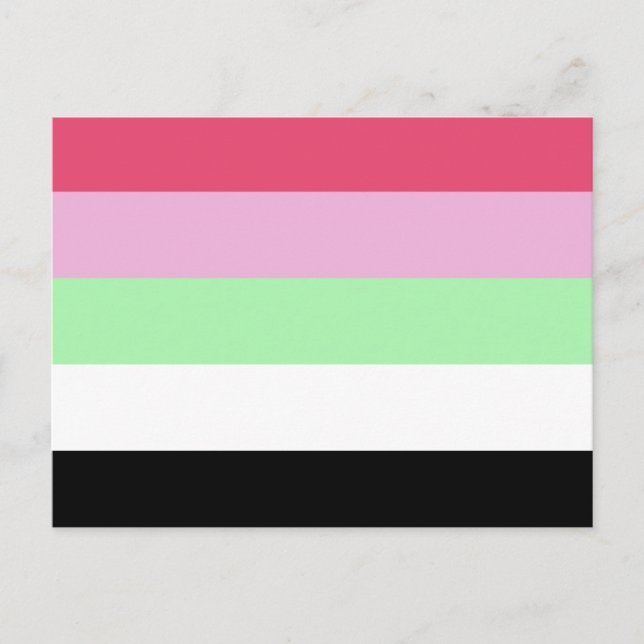 Recipromantic Pride Flag Postcard (Front)