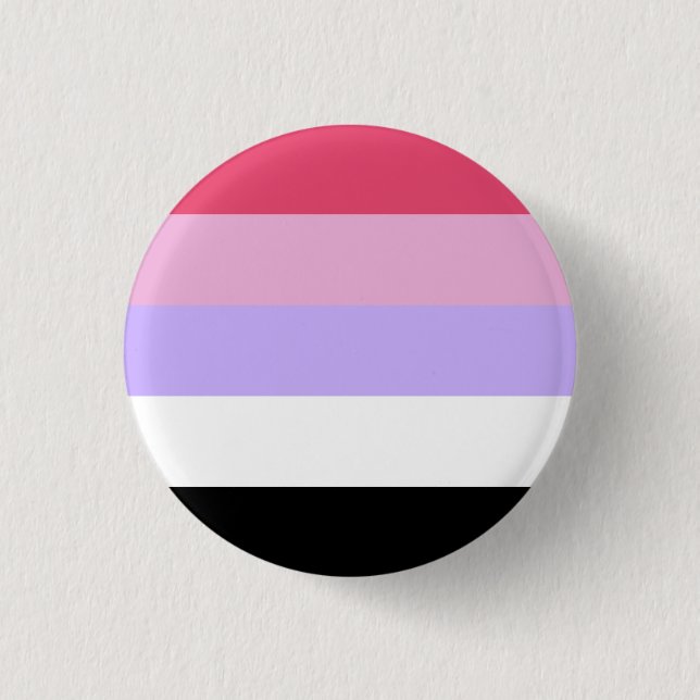 Reciprosexual Pride Flag 1 Inch Round Button (Front)