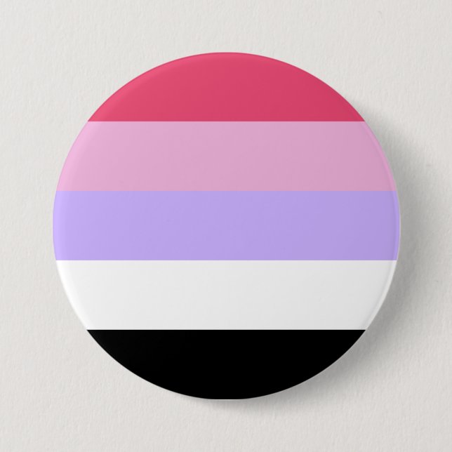 Reciprosexual Pride Flag 3 Inch Round Button (Front)