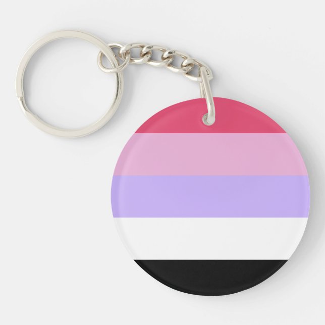 Reciprosexual Pride Flag Keychain (Front)