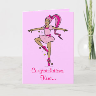 Recital Congratulations Name Customizable Card